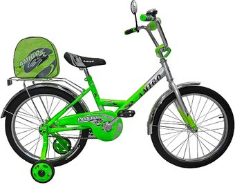 Детский велосипед Amigo 001 Pionero 14 (серебристый/зеленый)