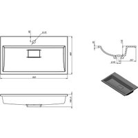 Умывальник Versalia Absolute 80 Black