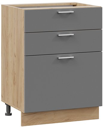 

Шкаф напольный Трия Габриэлла 1Н6Я3 (дуб крафт золотой/титан)