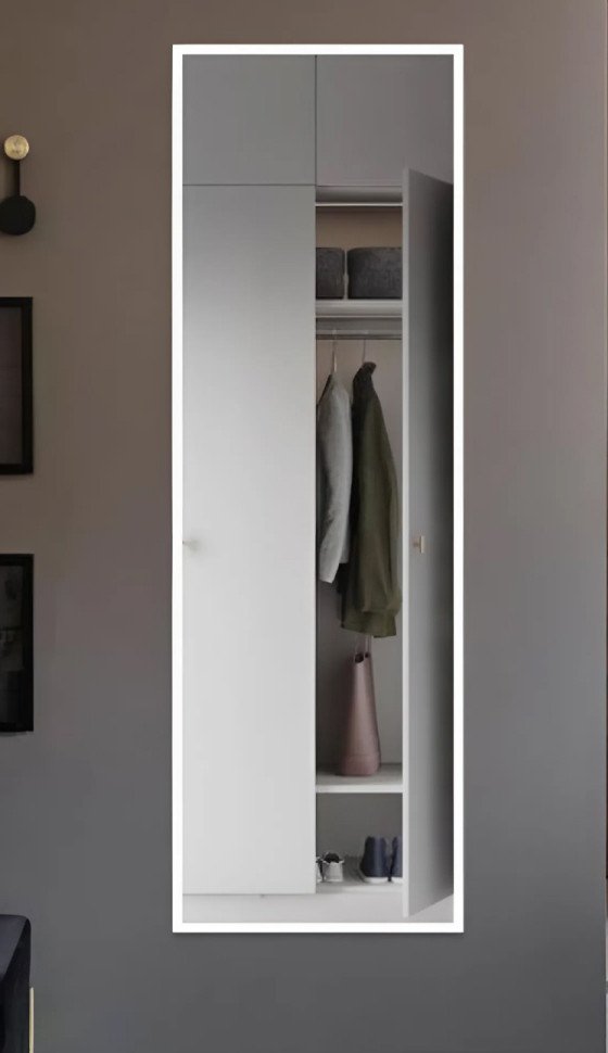 Зеркало EMZE Line 180x60 LINE.180.60.BEL (белый)