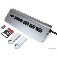 USB-хаб Satechi USB-C Combo Hub ST-TCHCRM (серый космос)