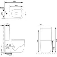 Унитаз напольный Lauter Rimless 21D2203 + гигиенический душ Glow 21LT0224GL