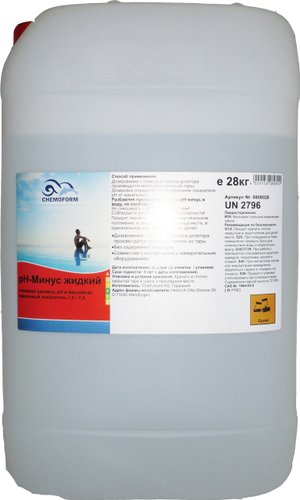 Химия для бассейна Chemoform pH-минус жидкий 28 кг