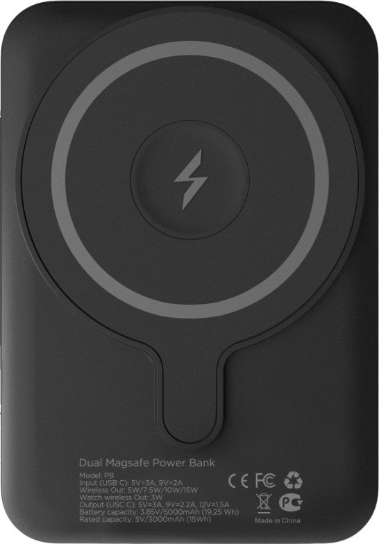 

Внешний аккумулятор VLP Dual MagSafe Power Bank (черный)
