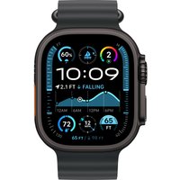 Умные часы Apple Watch Ultra 2 LTE 49 мм (титановый корпус, черный/черный, ремешок из эластомера)