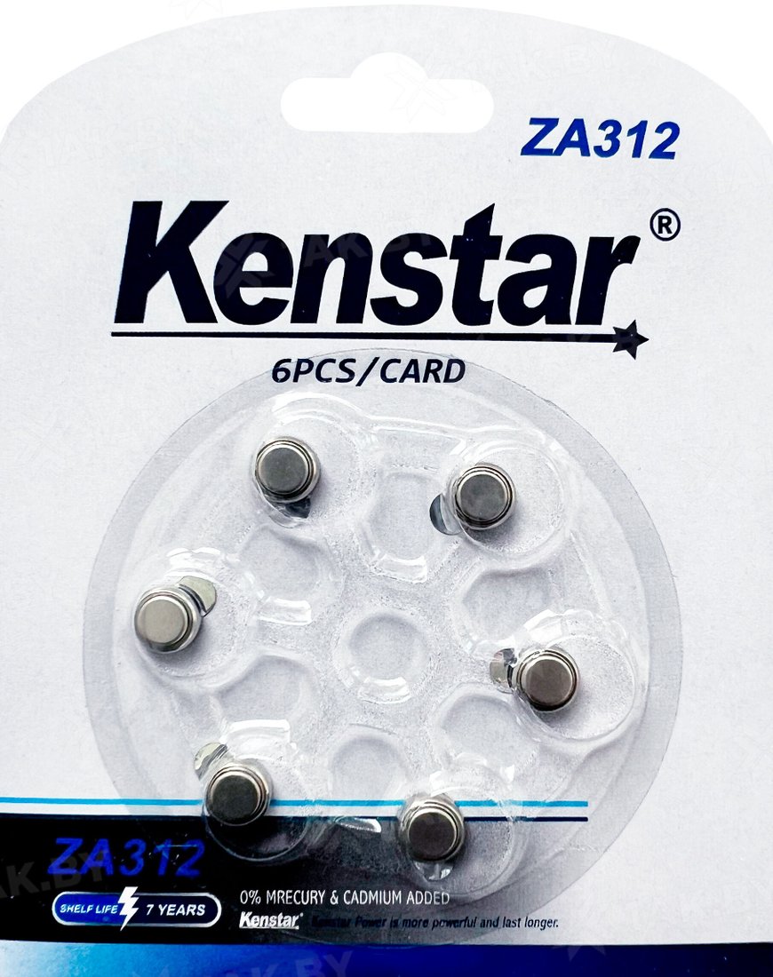 

Батарейка Kenstar ZA312 BL-6, Zinc Air (1 шт)