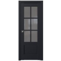 Межкомнатная дверь ProfilDoors 103U L 60x200 (черный матовый, стекло графит)