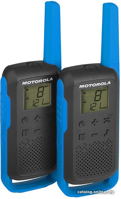 Портативная радиостанция Motorola T62 Walkie-talkie (черный/синий)