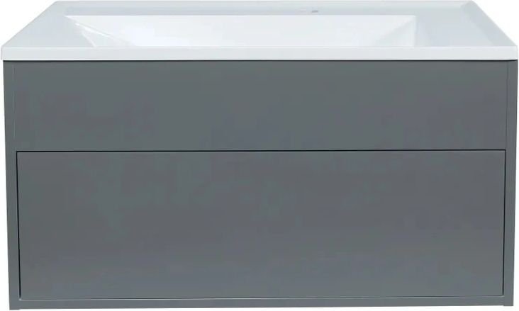 Uperwood Тумба с умывальником Lotus Premium 80 см (серый)