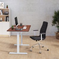 Стол для работы стоя ErgoSmart Electric Desk Compact (бетон чикаго светло-серый/черный)