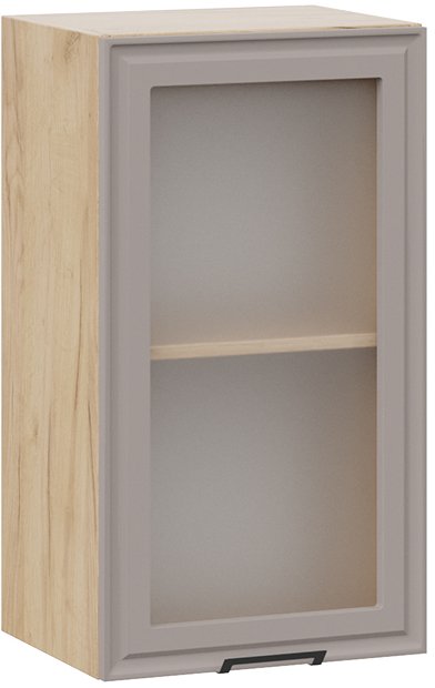 

Шкаф навесной Трия Белладжио 1В4С (дуб крафт золотой/софт капучино)