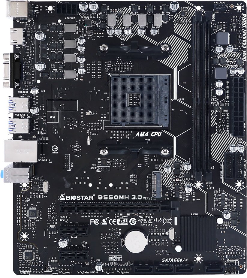 

Материнская плата BIOSTAR B550MH 3.0 Ver. 6.1