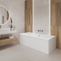 Ванна Lauter Oasis 190х90 21203090 (с ножками и лицевым черным экраном)