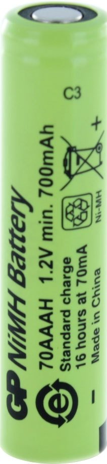 

Аккумулятор GP AAA 700mAh GP70AAAH
