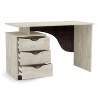 Стол Олмеко Лючия 33.23 (бетон пайн/венге/белый)