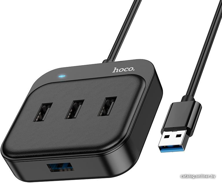 USB-хаб Hoco HB31 USB Type-A (1 x USB 3.2 Gen1/3 x USB 2.0, 0.2 м)