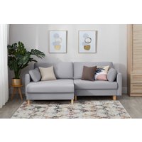 Угловой диван Mio Tesoro Дублин 497 (светло-серый 841)