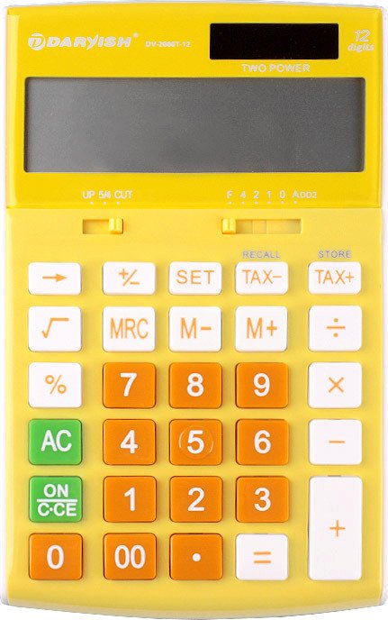 

Бухгалтерский калькулятор Darvish DV-2666T-12Y (желтый)