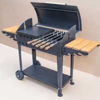 Мангал для дачи Вулкан Гриль В XL 4 мм на колесах