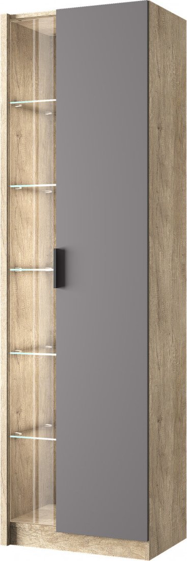 

Шкаф-пенал Anrex Bryce 1V (дуб каньон/силк шитаки)