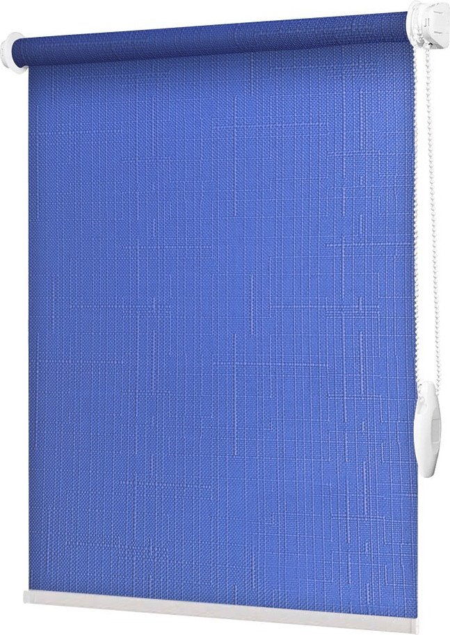 

Мини рулонные шторы Jalux Лен 2075 145x160 (синий)