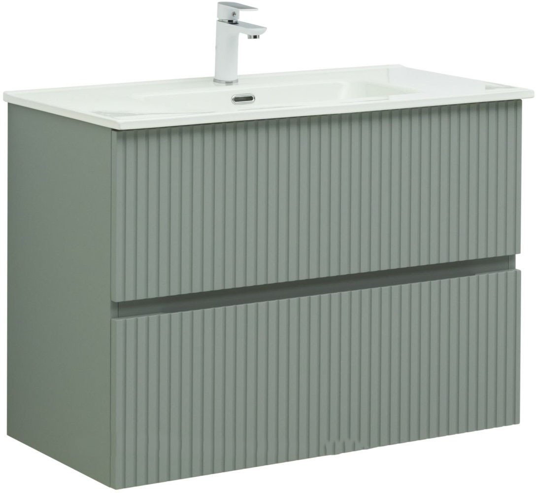 

Aquanet Тумба с умывальником Джейн 90 332518 (мисти грин)