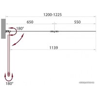 Стеклянная шторка для ванны BelBagno SELA-V-21-120/140-CH-CR-L