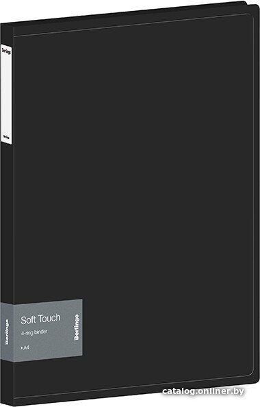 Папка для бумаг Berlingo Soft Touch RB4_4D980 (черный)