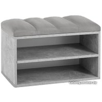Тумба для обуви Stool Group Хольст vt-holst-gr-904 (серый/велюр серый)