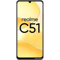 Смартфон Realme C51 RMX3830 4GB/64GB (угольно-черный) в Гомеле