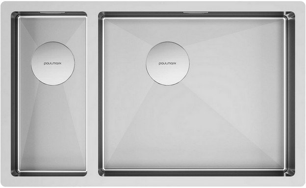 

Кухонная мойка Paulmark Next 69/2S Uni PM226944-BSR (стальной/брашированная сталь)
