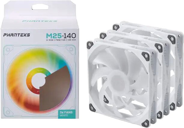 

Комплект вентиляторов для корпуса Phanteks M25-140 D-RGB PH-F140M25_DRGB_PWM_WT01_3P