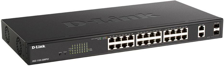 

Управляемый коммутатор 2-го уровня D-Link DGS-1100-26MPV2/A3A