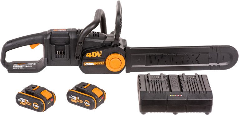 

Аккумуляторная пила Worx Nitro WG385E (с 2-мя АКБ)