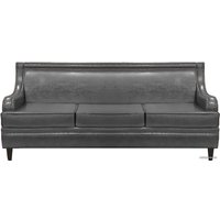 Диван Brioli Луи трехместный (экокожа, L21 серый)