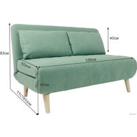 Диван DiArt Элли 120 (велюр, мятный Antonio mint /бук) в Гомеле