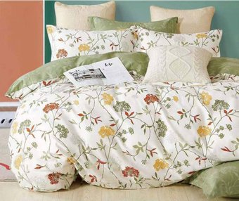 Семейный комплект постельного белья Cleo Сатин Семейный SK-41/1065