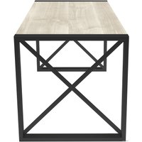 Кухонный стол Buro7 Лофт 150 (классика, дуб беленый/черный)