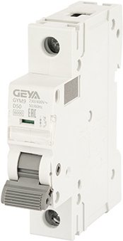 

Выключатель автоматический GEYA GYM9 1P 50А D 6кА GYM91P50D