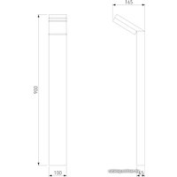 Садовый светильник Elektrostandard Sensor 1542 Techno LED (черный)