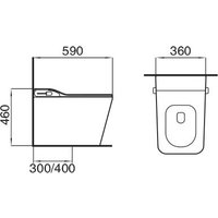 Унитаз приставной Grossman Smart GR-PR-5701