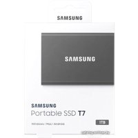 Внешний накопитель Samsung T7 1TB (серый)