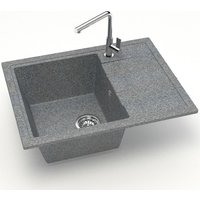 Кухонная мойка MARRBAXX Карельский камень модель 150/Q8 F150Q008 (серый/темно-серый)