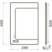 Разделочная доска на мойку Omoikiri CB-BASIC-400 GB