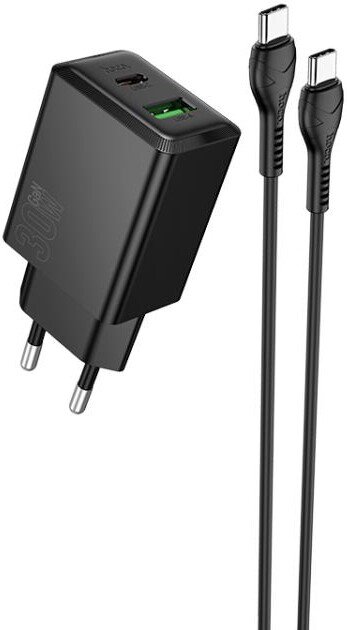 

Сетевое зарядное Hoco N71 USB Type-C (черный)