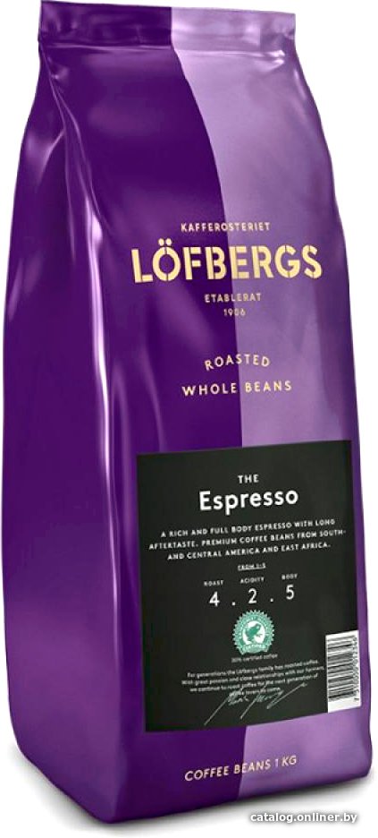Кофе Lofbergs Espresso зерновой 1 кг