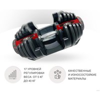 Гантель Unixfit DBREGU40 40 кг