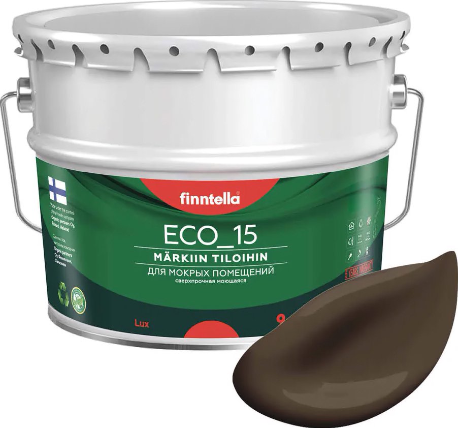 

Краска Finntella Eco 15 Suklaa F-10-1-9-FL072 9 л (коричневый)