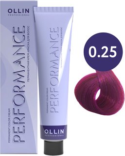 

Крем-краска Ollin Professional Performance Permanent Color Cream 0/25 фиолетовый махагоново-роз