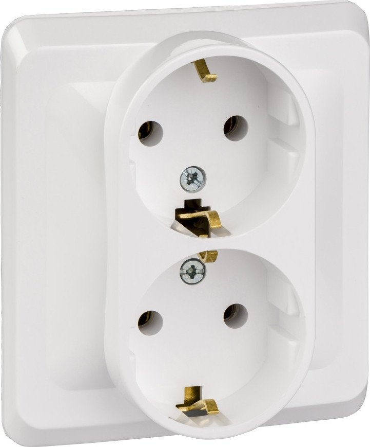 Розетка Systeme Electric Этюд PC16-007B (белый)
